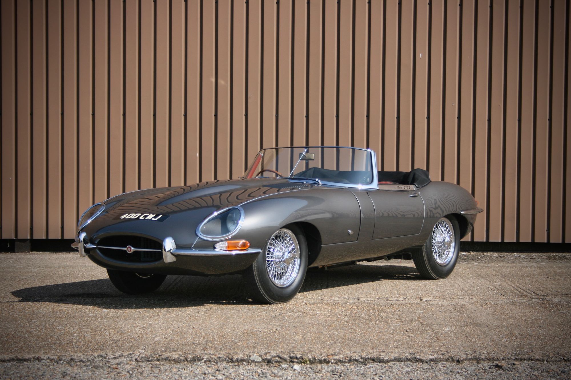 1961 Jaguar E-Type Series 1 Roadster 'Outside Bonnet Lock'  Flat Floor